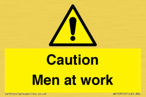 Caution Men at work